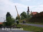 Kamenný kříž pod farou v Bělotíně od roku 2015